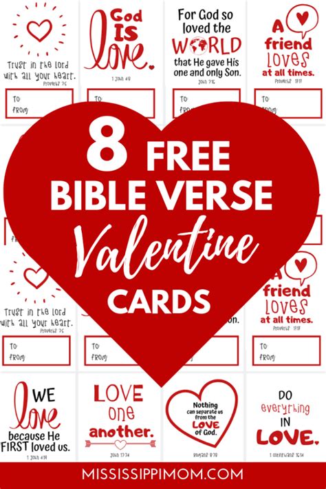 Free Printable Scripture Valentine Cards