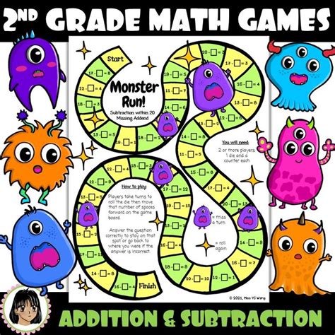 Free Printable Second Grade Math Games