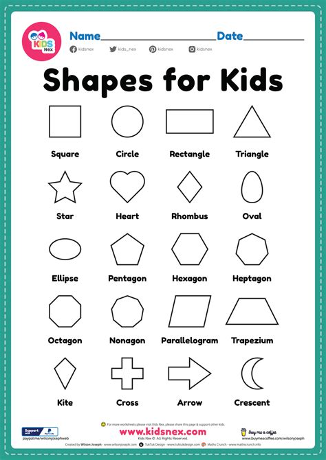 Free Printable Shape Sheets