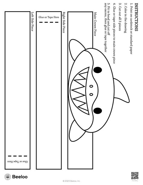 Free Printable Shark Hat