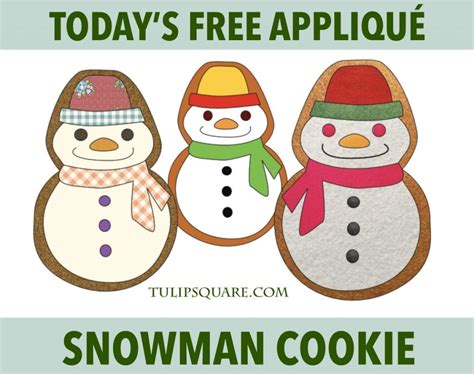Free Printable Snowman Applique Patterns