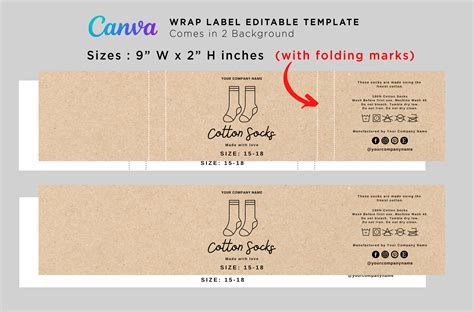 Free Printable Sock Label Template