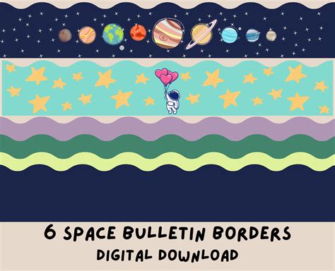 Free Printable Space Borders Label
