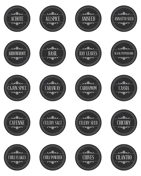 Free Printable Spice Labels Pdf: Organize Your Spice Cabinet In Style