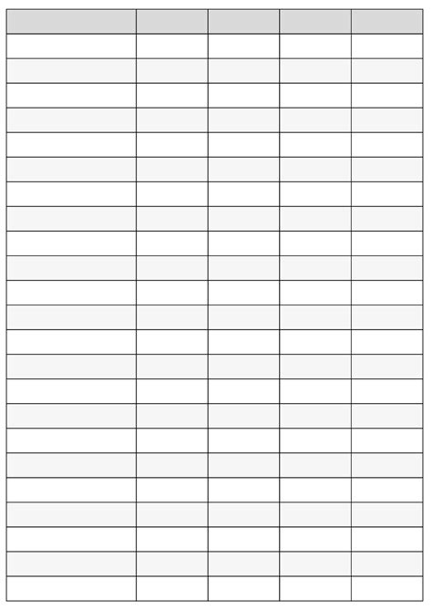 Free Printable Spreadsheet 11X14