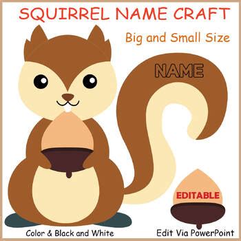 Free Printable Squirrel Name Tags