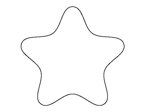 Free Printable Star Template With Rounded Edges