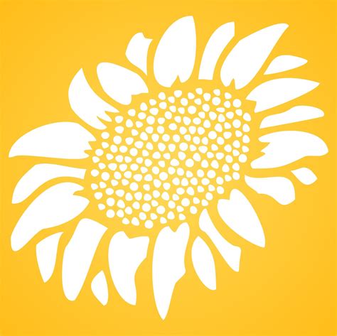 Free Printable Sunflower Stencils