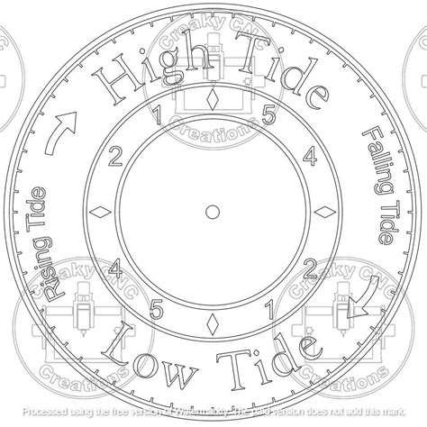 Free Printable Tide Clock Face Template