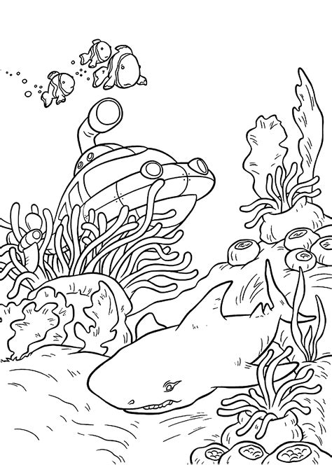 free printable underwater coloring pages