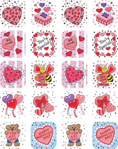 Free Printable Valentine Day Stickers Printable