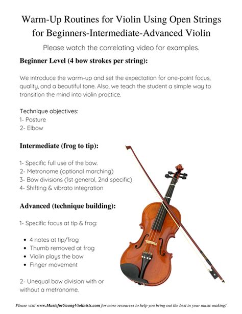 Free Printable Violin Lessons