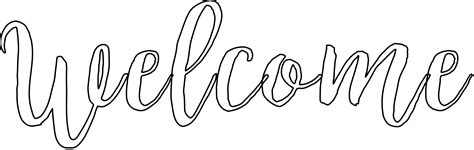 Free Printable Welcome Stencil
