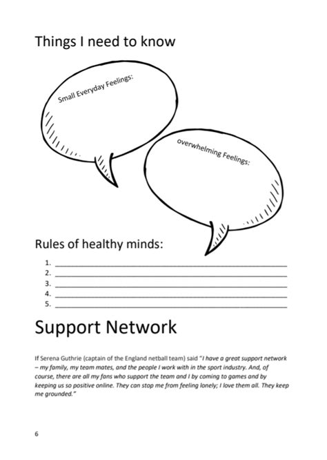 free pshe worksheets on mental health