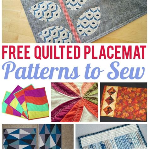 Free Quilting Placemat Patterns