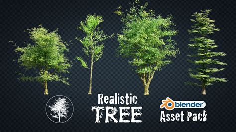 free realistic trees in blender