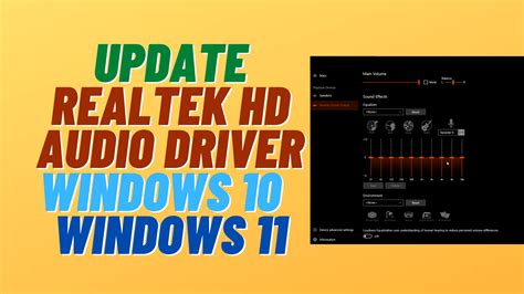 free realtek audio driver update windows 11