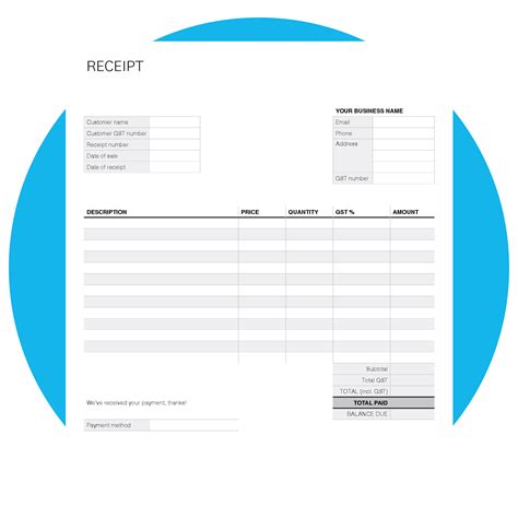 Receipt Templates Free Word's Templates