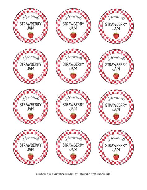 Free Red Printable Labels