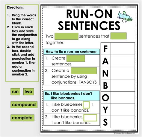 free run on sentence checker