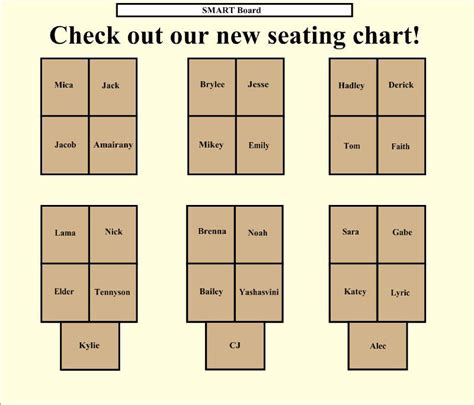 free seating chart design