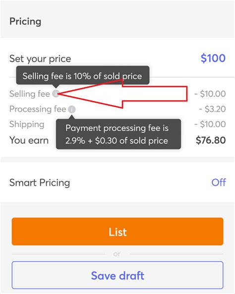 free selling fees on mercari