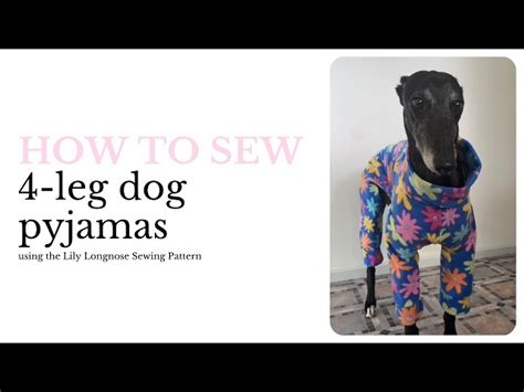 Free Sewing Patterns For Dog Pyjamas