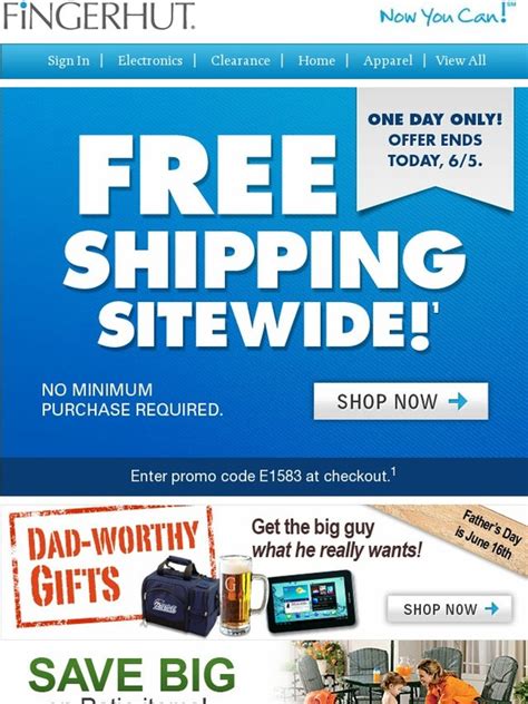 Free Shipping Catalog Code For Fingerhut Com