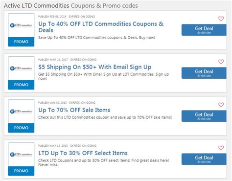 free shipping for ltd commodities promo codes