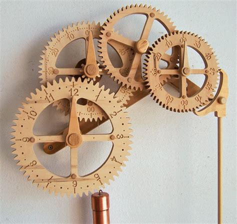 free wooden clock plans Ahşap işleri, Steampunk