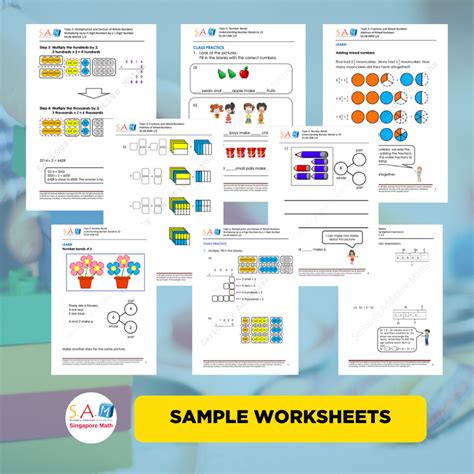 free singapore math worksheets