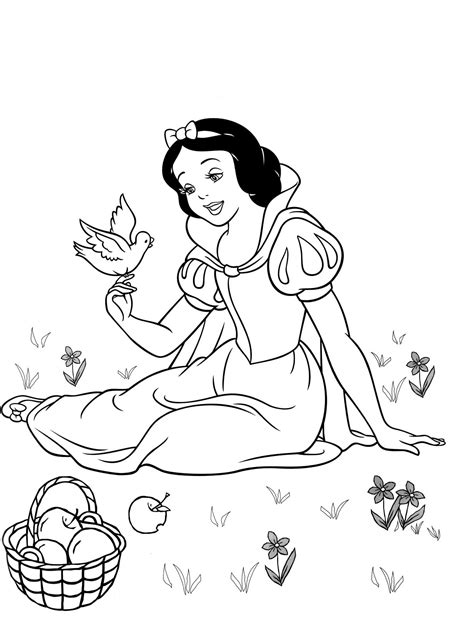 Free Snow White Coloring Pages For Kids