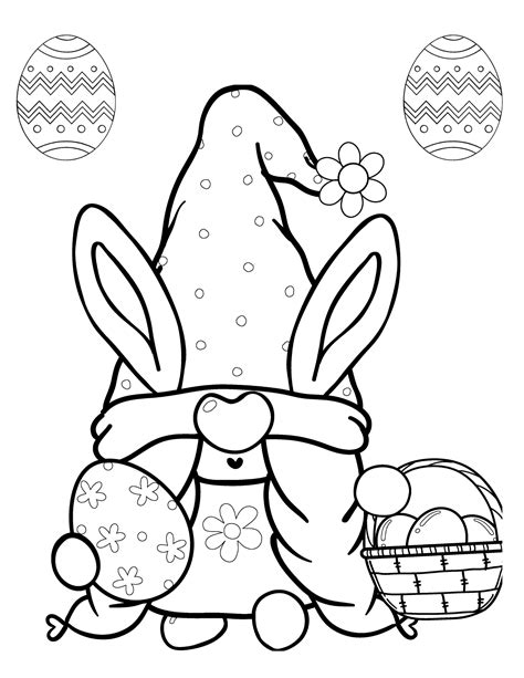 Free Spring Easter Coloring Pages