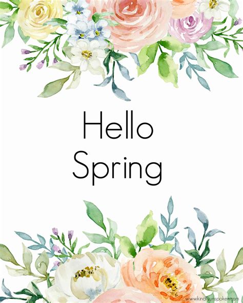 Free Spring Sign Printable