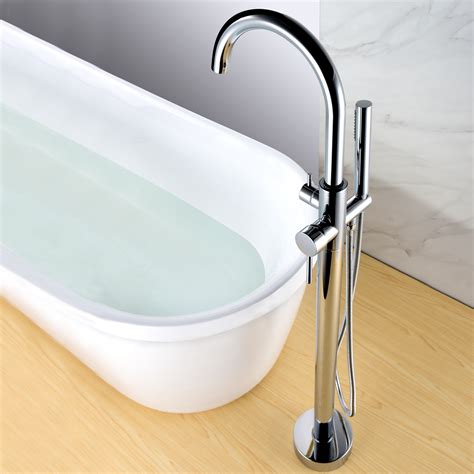 free standing tub filler with handheld
