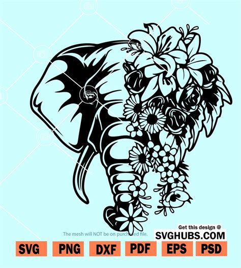 free svg elephant designs