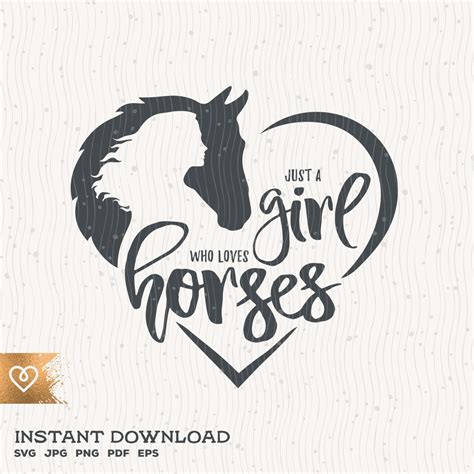 free svg horse and girl silhouette