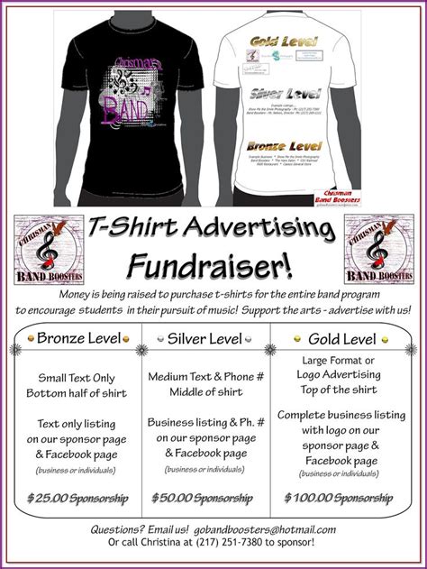free t shirts for fundraising