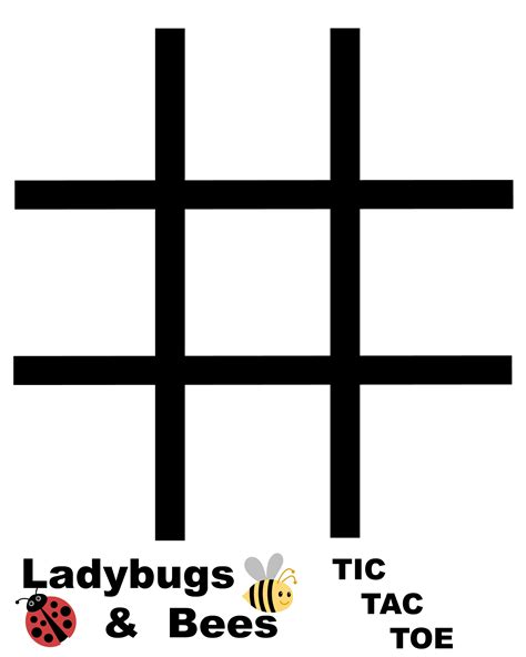Free Tic Tac Toe Printables