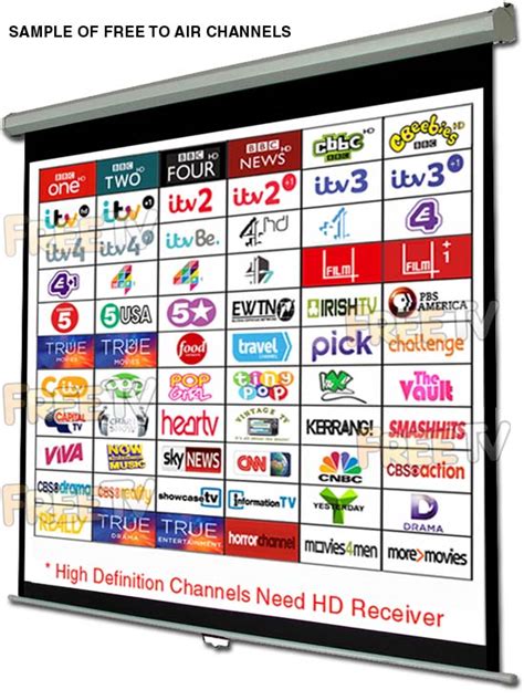 free to air tv channels