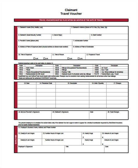 free travel vouchers registration form