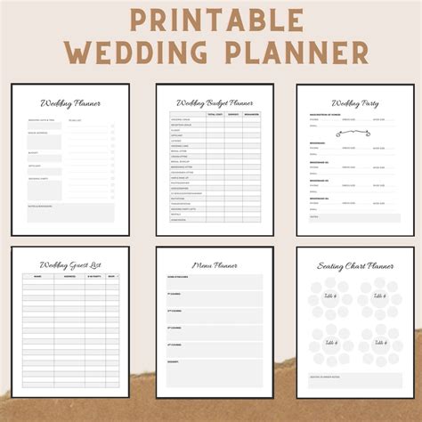 Free Weding Planner Printables