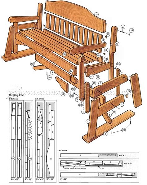 free wood bench glider plans Quick Woodworking Projects Porch