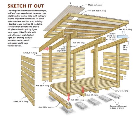 Free Shed Plans with Drawings Material List Free PDF Download
