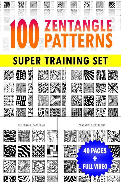 Free Zentangle Pattern Printables