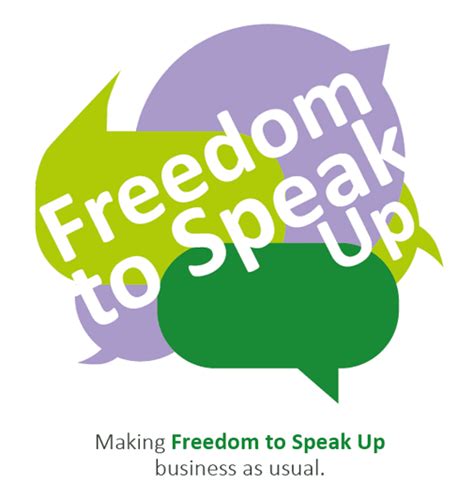 freedom to speak up poster