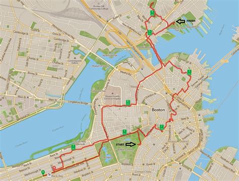 Exploring Boston's History With Freedom Trail Printable Map