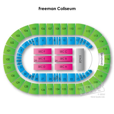 Freeman Coliseum Virtual Seating Chart