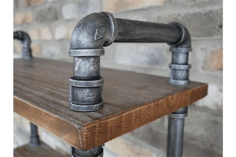 Freestanding Pipe Shelving Unit