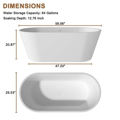 Freestanding Tub Width